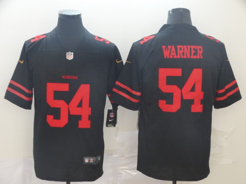 Men's San Francisco 49ers Fred Warner #54 Black Jersey